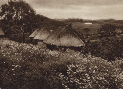メキシコ: シワパム、労働者小屋 (白黒写真) 作： Cecile Seler Sachs