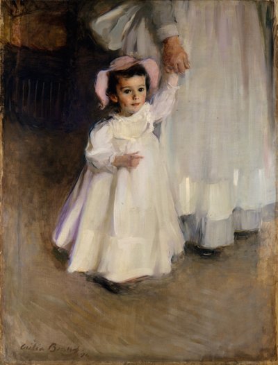 エルネスタ（ナースを持つ子供）、1894 作： Cecilia Beaux