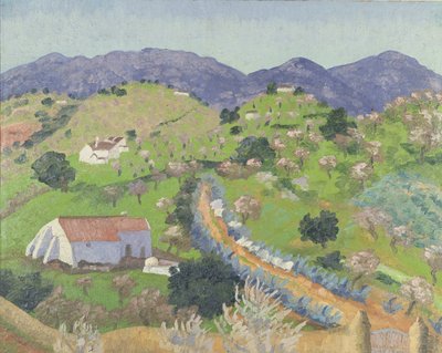 ポルトガル、アルガルヴェ地方、ラーゴ付近の風景 作： Cedric Morris