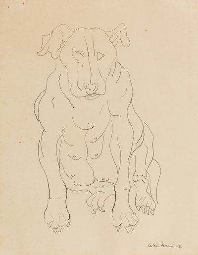ナンシーモリスのブルドッグ 作： Cedric Morris