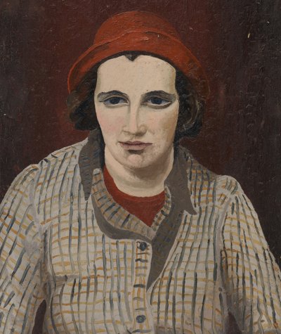 デニスブロードリーの肖像（キャンバスに油彩） 作： Cedric Morris