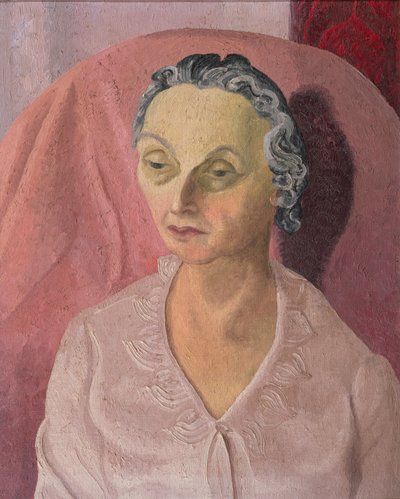 夫人の肖像画。 RAゴラー 作： Cedric Morris