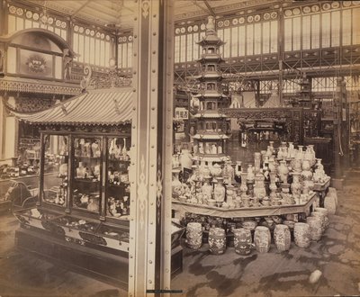 フィラデルフィア百年記念展 本館中国宮廷の眺め 作： Centennial Photographic Co.