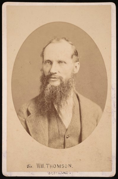 ウィリアム・トムソン卿の肖像、初代ケルビン男爵、1824～1907年、1876年。 作： Centennial Photographic Company