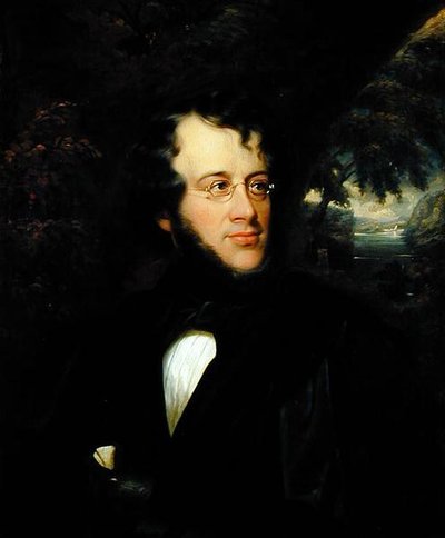 チャールズ・フェノ・ホフマン（1806-84）の肖像 作： Cephas Giovanni Thompson