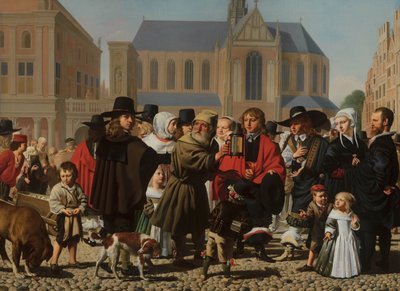 正直な男を探しているディオゲネス、1652 作： Cesar Boetius van Everdingen