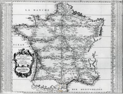 ジョヴァンニ・ドメニコ・マラルディ（1709-1788）とセザール＝フランソワ・カッシーニ・ド・トゥリーまたはカッシーニ3世（1714-1784）によるフランスの地図です。 作： Cesar Francois Cassini de Thury