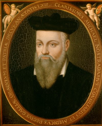 占星術師ノストラダムスとして知られるミシェルデノストラダムスの肖像 作： Cesar Nostradamus