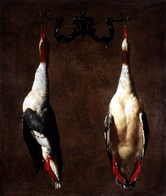 Two Wild Ducks Hanging 作： Cesare Dandini