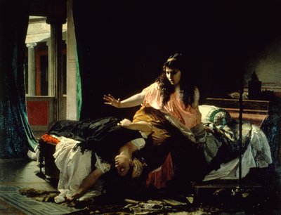 ファビオラの人生におけるエピソード」チェーザレ・マッカーリ（1840-1919）作、油彩・キャンバス 作： Cesare Maccari