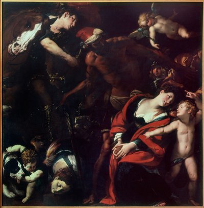 聖ルフィーナと聖セクンダの殉教 (3 人の芸術家による絵画) 作： Cesare Morazzone Pier Francesco and Cerano Procaccini