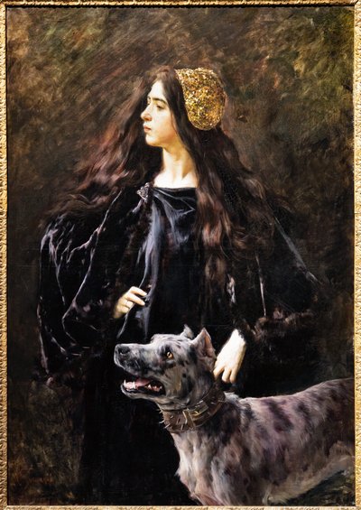 Uma Dama com um Cachorro 作： Cesare Saccaggi