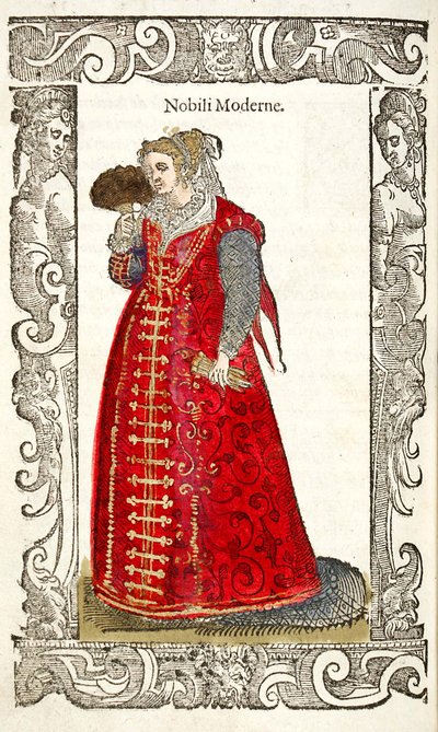 現代の貴族。 From：De gli habiti antico et modern、1598 作： Cesare Vecellio