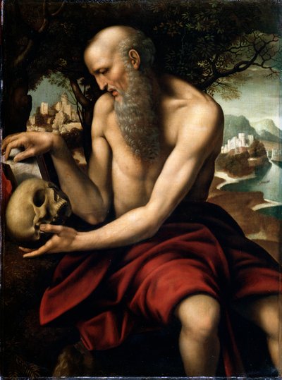 15世紀後半または16世紀初頭の聖ジェローム 作： Cesare da Sesto