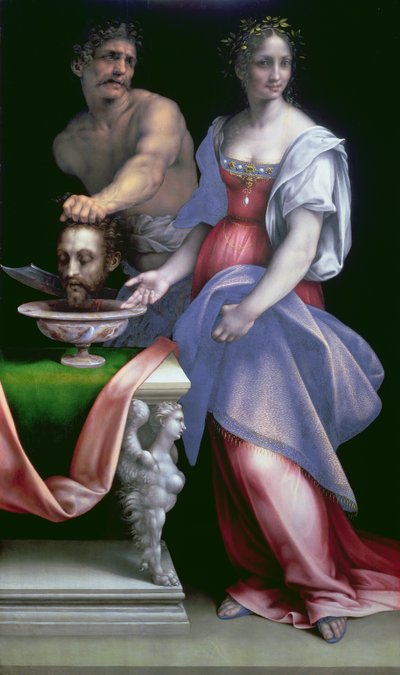 洗礼者聖ヨハネの頭を持つサロメ、1512-16年頃（パネル） 作： Cesare da Sesto