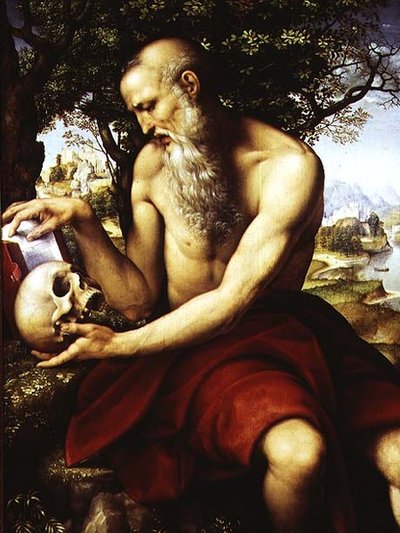 聖ジェローム 1507-12年頃 （パネルに油彩） 作： Cesare da Sesto