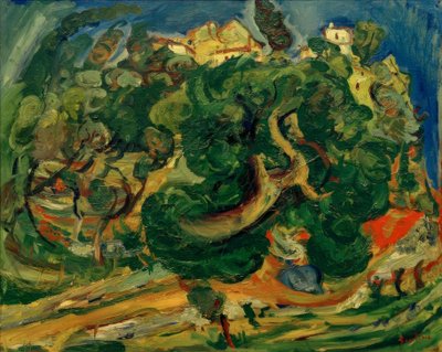 Ch。Soutine、南フランスの風景 作： Chaim Soutine
