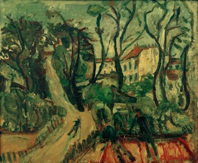 Ch。Soutine、家のある風景 作： Chaim Soutine