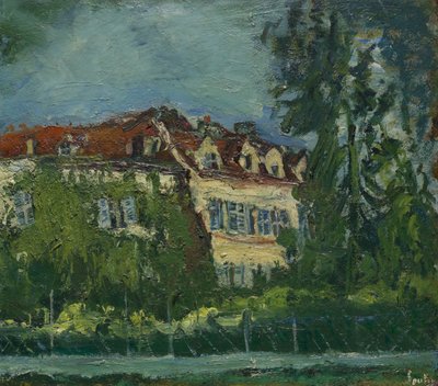 家のある風景、1934年頃 作： Chaim Soutine