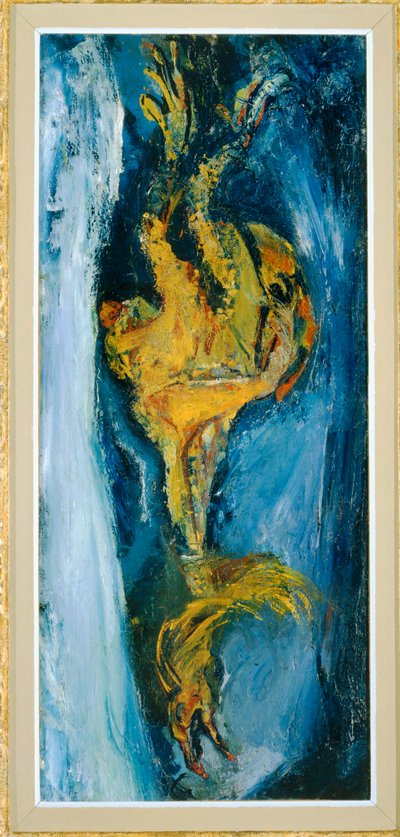 Le coq - a cock ... （キャンバスに絵画） 作： Chaim Soutine