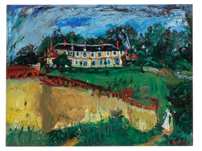 シャルトル近郊の古い家、1934年頃 作： Chaim Soutine