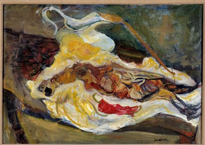 キジのいる静物画 チャイム・スーティン(1893-1943)作 20世紀薄暗い。0.64 x 0.92m パリ、オランジュリー美術館 作： Chaim Soutine