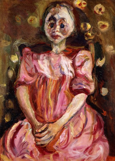 ピンクの少女; La Petite Fille en Rose、1923-1924 作： Chaim Soutine