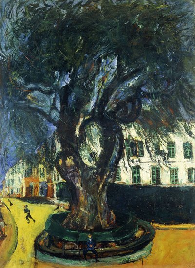 ヴァンスの木。ヴァンスの木、1929年頃 作： Chaim Soutine