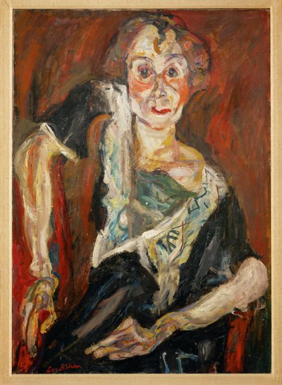 老女優（キャンバスに絵画） 作： Chaim Soutine