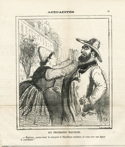 Le Charivari』に掲載されたCham（1819-1879）のイラスト 作： Amédée de Noé