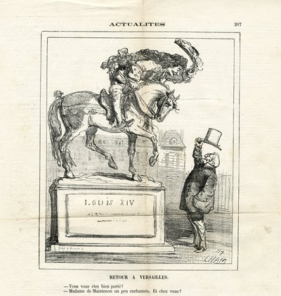 Le Charivari』に掲載されたCham（1819-1879）のイラスト 作： Amédée de Noé