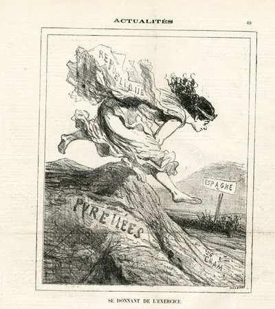 Le Charivari』に掲載されたCham（1819-1879）のイラスト 作： Amédée de Noé