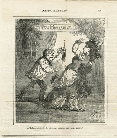 The Charivari』に掲載されたチャム（1819-1879）のイラスト 作： Amédée de Noé