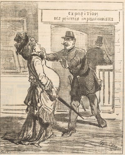 マダム、入るのはお勧めできません！ Le Charivari、1877 年 4 月 16 日、1877 年。 作： Cham