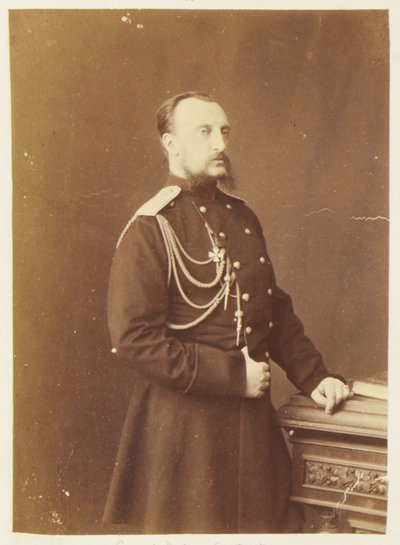 Nicolas Nikolaievitch de Russie - ロシアのニコラス・ニコラエヴィッチ大公（長老）の肖像（1831-1891）、ベルガマスコ、チャールズ（カール）（1830-1896）作。 アルブミン写真、c。 1874. ロシア国立映画・写真アーカイブ、クラスノゴルスク 作： Charles Bergamasco