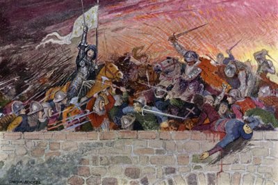 ジャンヌ・ダルク：「神の名において、前進せよ！」 (カラーリソ) 作： Charles A. Buchel