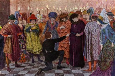 ジャンヌ・ダルク：ジャンヌと王太子（カラーリソ） 作： Charles A. Buchel
