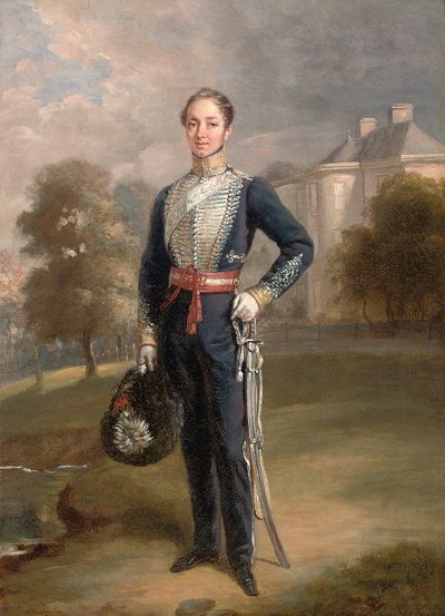 1838年、リクスモントのジョージラムゼイ中尉の肖像 作： Charles Achille DHardiviller