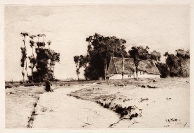 ブルターニュの木、1885-1887。 作： Charles Adams Platt