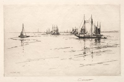 Buttermilk Channel, New York, 1889. 作： Charles Adams Platt