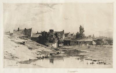 ブルージュの近くの古い家、1884-1888年。 作： Charles Adams Platt