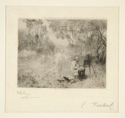 コローの絵画：フーベール以降 作： Charles Albert Waltner