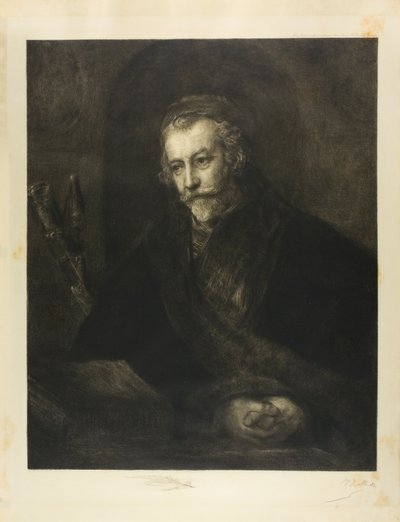 帽子をかぶった男の肖像 作： Charles Albert Waltner