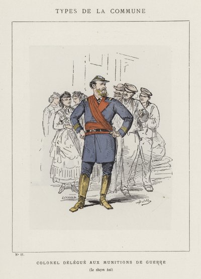 戦争の弾薬の市民大使、市民アッシ 作： Charles Albert d Arnoux Bertall