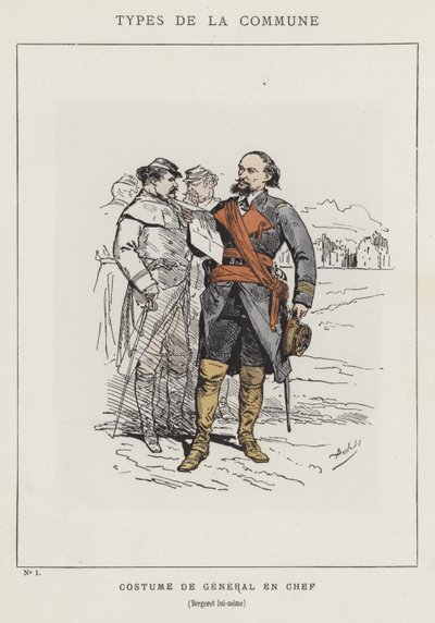 ベルジェレット本部長の衣装 作： Charles Albert d Arnoux Bertall