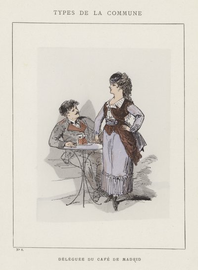 マドリードのDeleguee du Cafe 作： Charles Albert d Arnoux Bertall