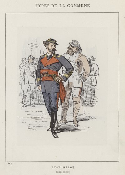 中央委員会スタッフ 作： Charles Albert d Arnoux Bertall