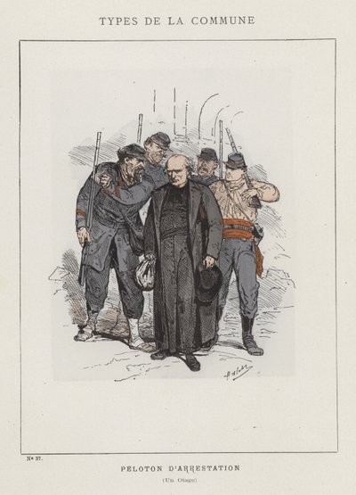 逮捕の小隊、人質 作： Charles Albert d Arnoux Bertall