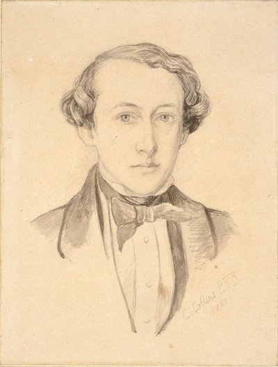 サー・ジョン・エヴェレット・ミレーの肖像、1850年 作： Charles Allston Collins