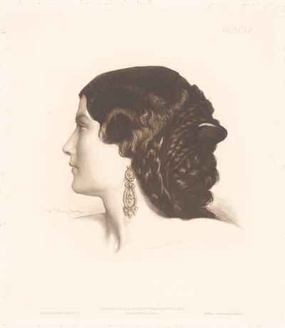 イタリア人女性の肖像 ノンナ（オブジェクトのタイトル） イタリア女性の肖像（連載タイトル） 作： Charles Alphonse Paul Bellay